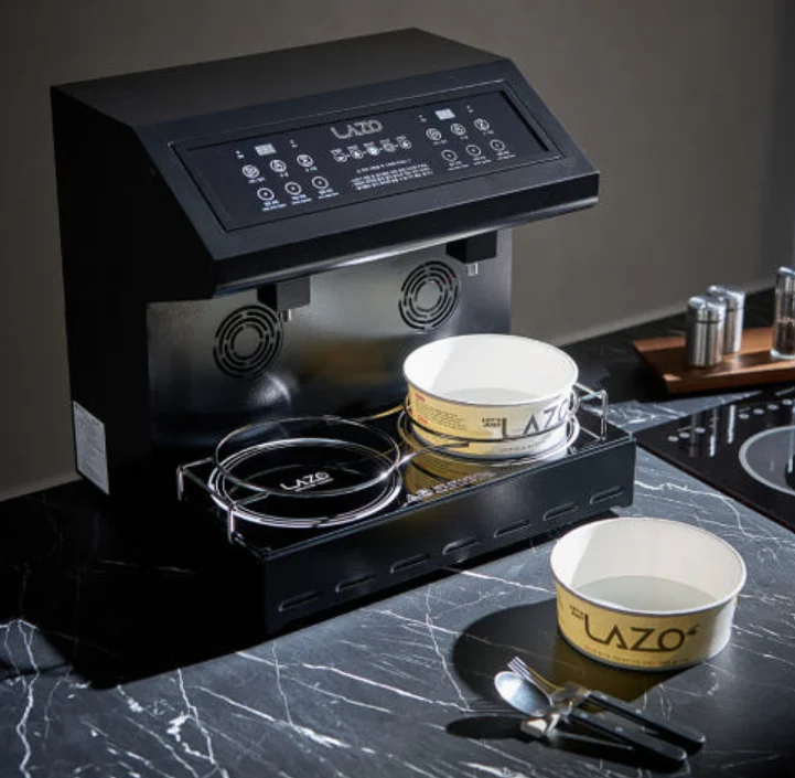 

Коммерческая плита для приготовления лапши быстрого приготовления | Автоматическая индукционная машина рамен, электрическая плита с двумя слотами для ресторанов, отелей