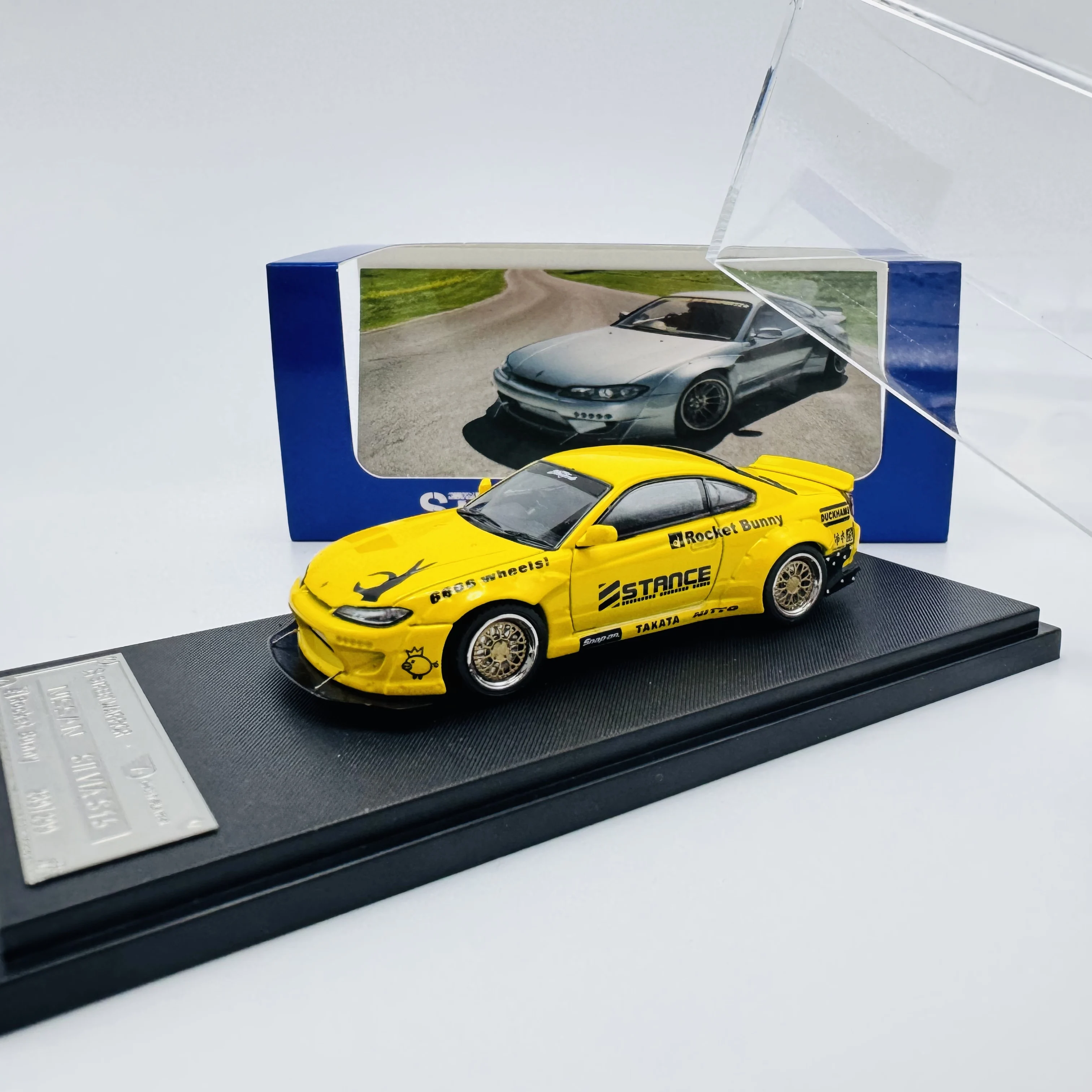 

SW 1:64 Nissan Silvia S15 Pandem Rocket Bunny Alloy Car Model Collectible model cars
