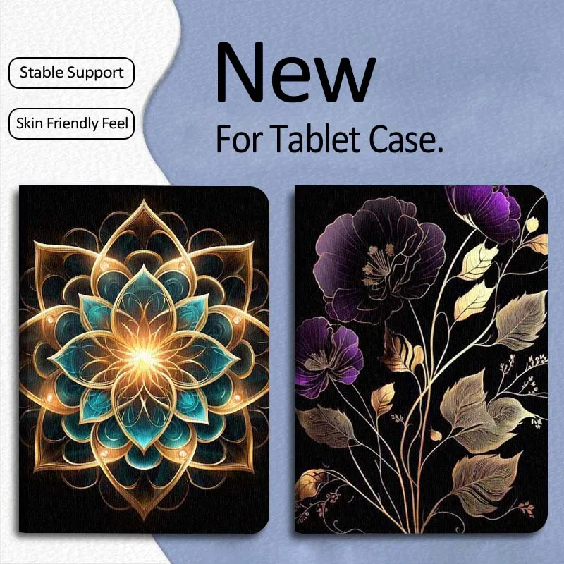 

Art Retro Luxury Flower For Xiaomi Mi Pad Mini 4 5 6 7 SE Pro Plus Redmi Pad 2 SE 2025 8.8 11 Foldable Tablet Case Gift