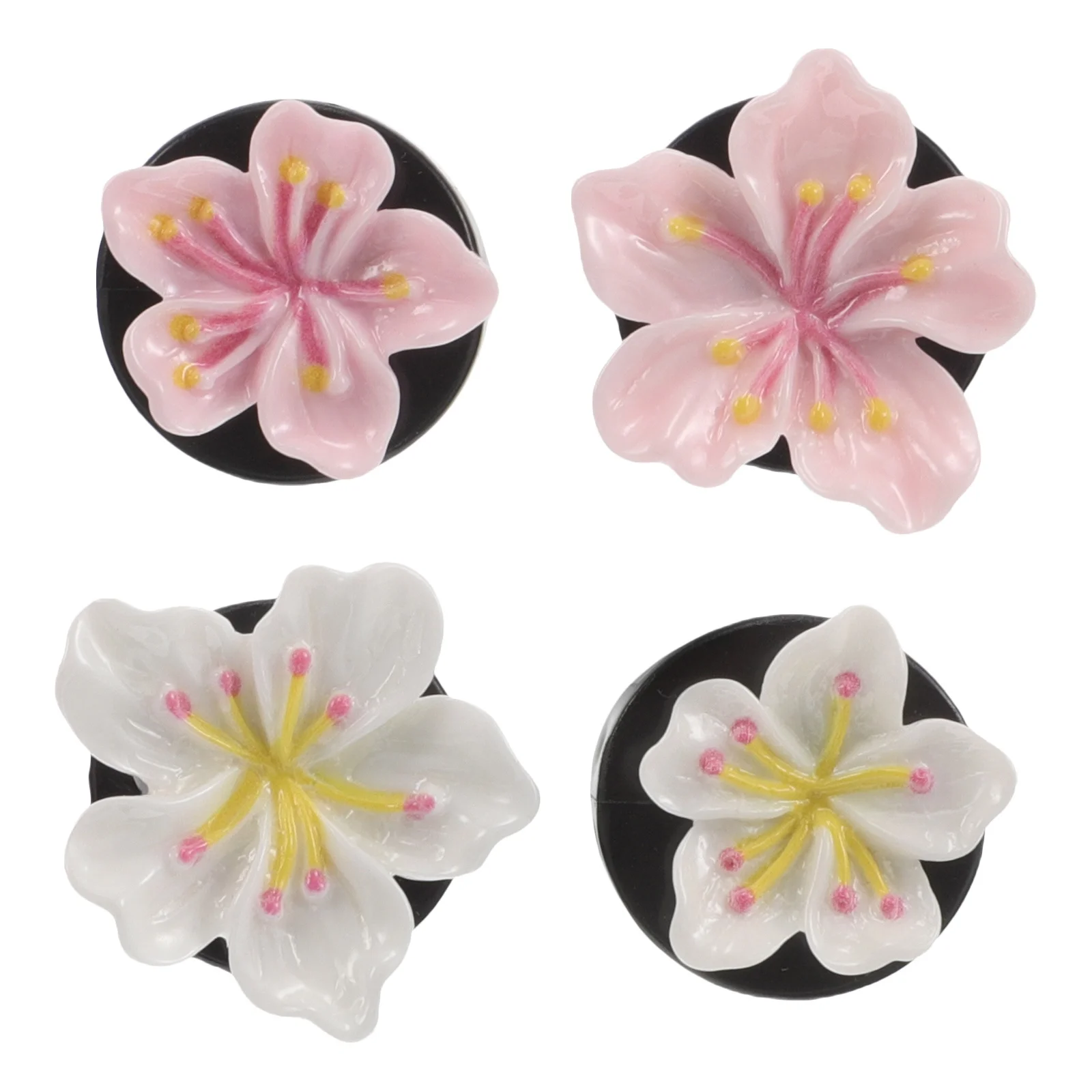 

4Pcs Car Vent Clips Peach Blossom 3D Flower Air Conditioning Outlet Clip Longlasting Fragrance Car Diffuser Vent Clip Auto