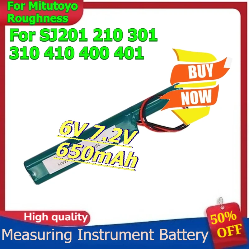 

For Mitutoyo Roughness SJ-301 310 12BAA688 SJ210 SJ201 410 400 Measuring Instrument Battery 6V 7.2V 650mAh