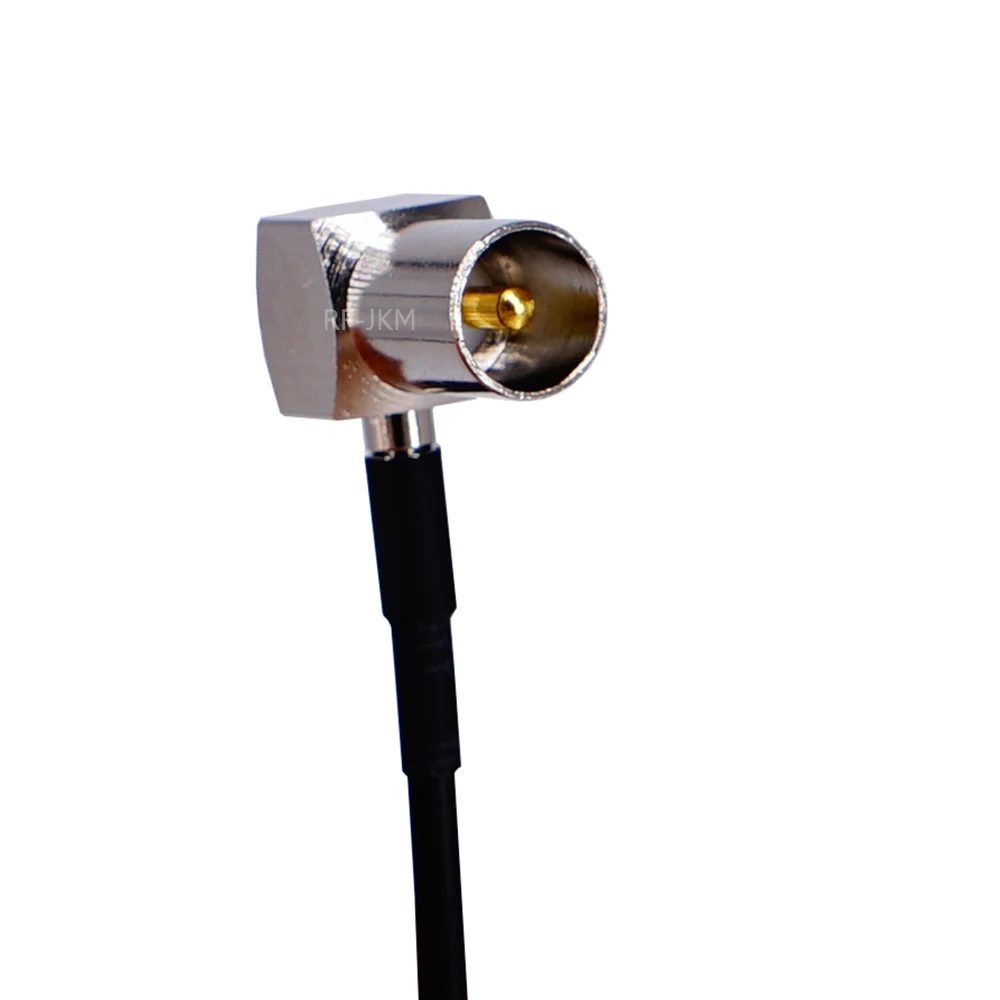 Zopf Koaxial Jumper RG174 Verlängerung Kabel TV stecker zu TV Stecker Beide Rechten Winkel 90 Grad RF Adapter kabel – Detail 6