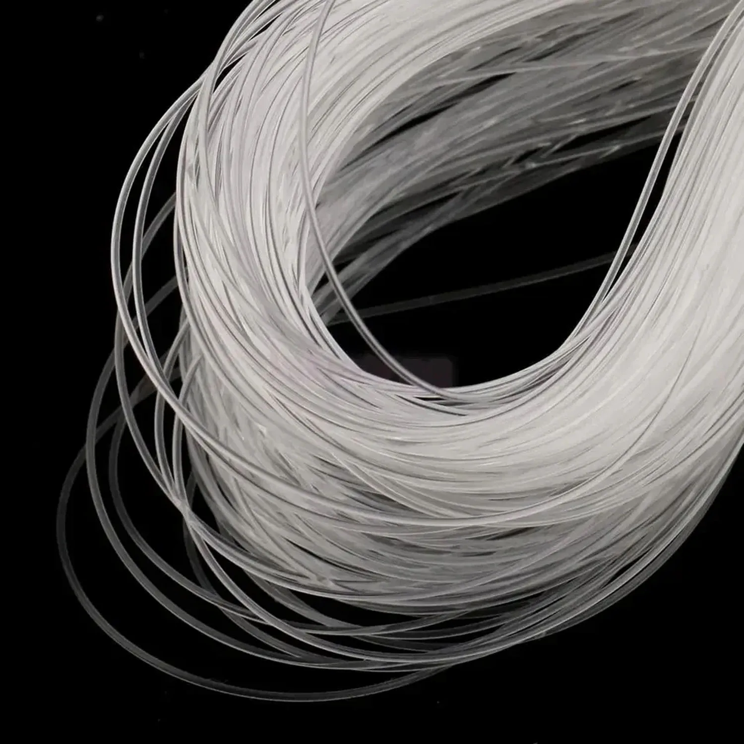 100 pièces transparent Micro anneau boucle facile à tirer fil Micro anneaux outils d'extension de cheveux verre extension de cheveux anneau et boucle