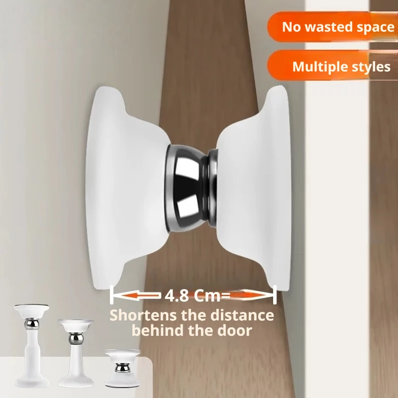 1Pc High-Strength Magnetic Door Stopper – Silicone Anti-Collision Mute Bumper for Household, Hotel, Wardrobe & Bathroom Use