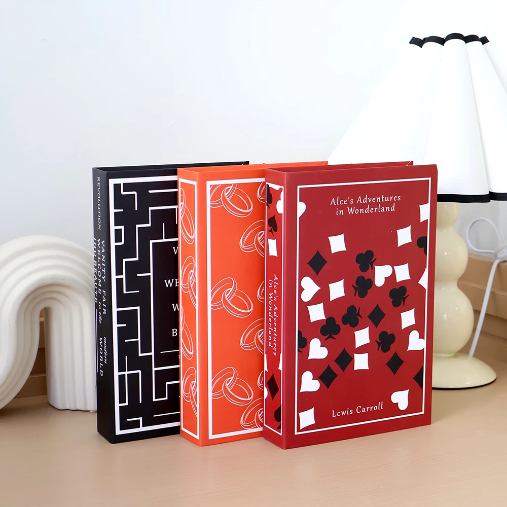 Fashion Avant-garde Luxury Fake Book Openable Book Box Coffee Table Books Study Living Room Bedroom Decoration Home Ornaments