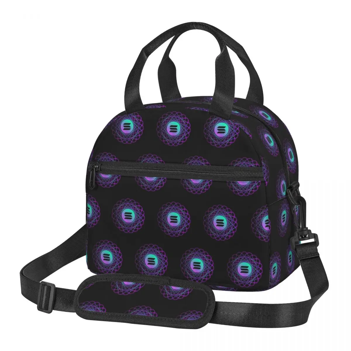 

Криптовалюта Solana - Термосумка для обедов Solana SOL для школы, пикника, хранения продуктов, герметичный контейнер-холодильник, термобокс для еды