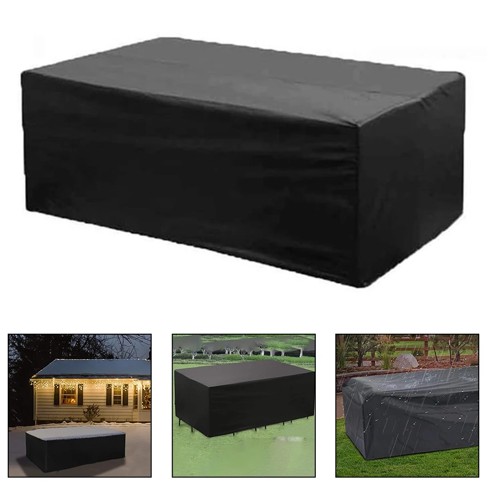 210D 150 * 90 * 80cm Garden Courtyard Waterproof And Dustproof Furniture Cover UV Protection Garden Furniture Cover