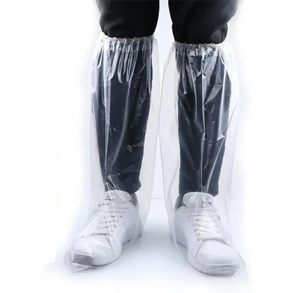 

Одноразовые полиэтиленовые водонепроницаемые бахилы, утолщенные нескользящие чехлы от дождя, износостойкие пластиковые бахилы для мужчин и женщин