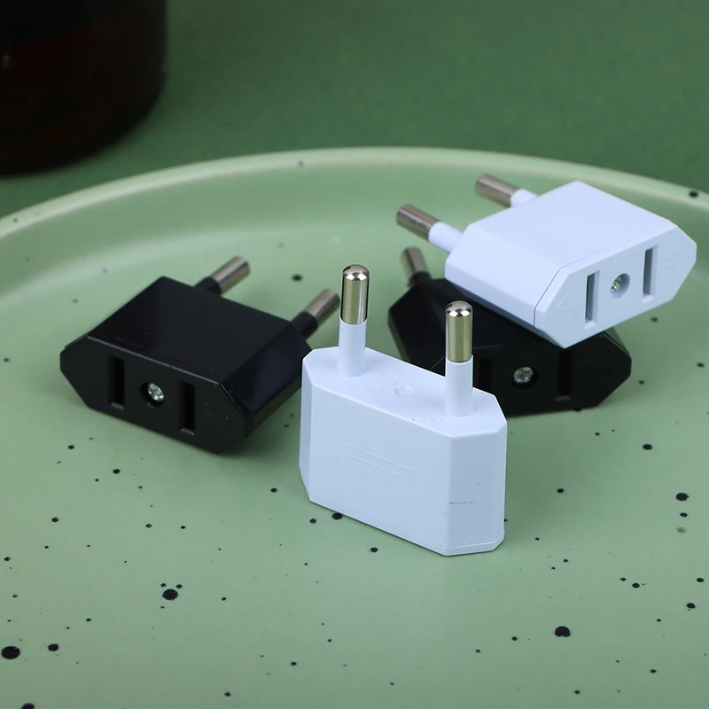 2Pcs EU Adapter Travel Converter Adapter American China US To EU Plug Euro Plug Electrical Adapter AC Electrical Socket