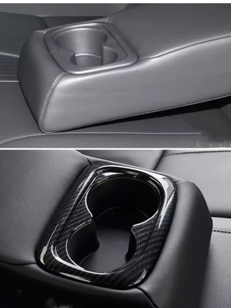 For Honda Civic 11th Gen 2022 -2023 Seat Armrest Box Rear Cup Holder Cover Trim Car Interior Accessories Decoration Frame