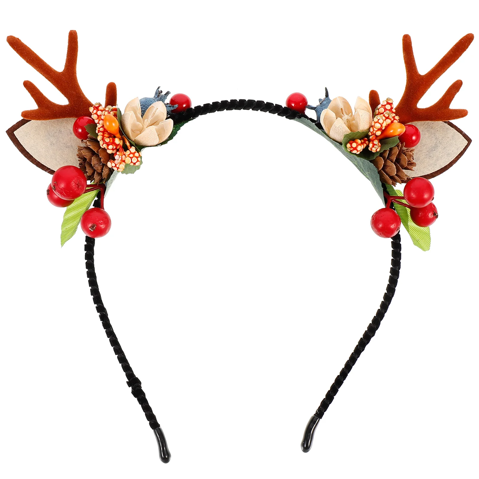 

Headband Christmas Headbands for Kids Headpiece Berry Deer Foam Antler Miss Headdress