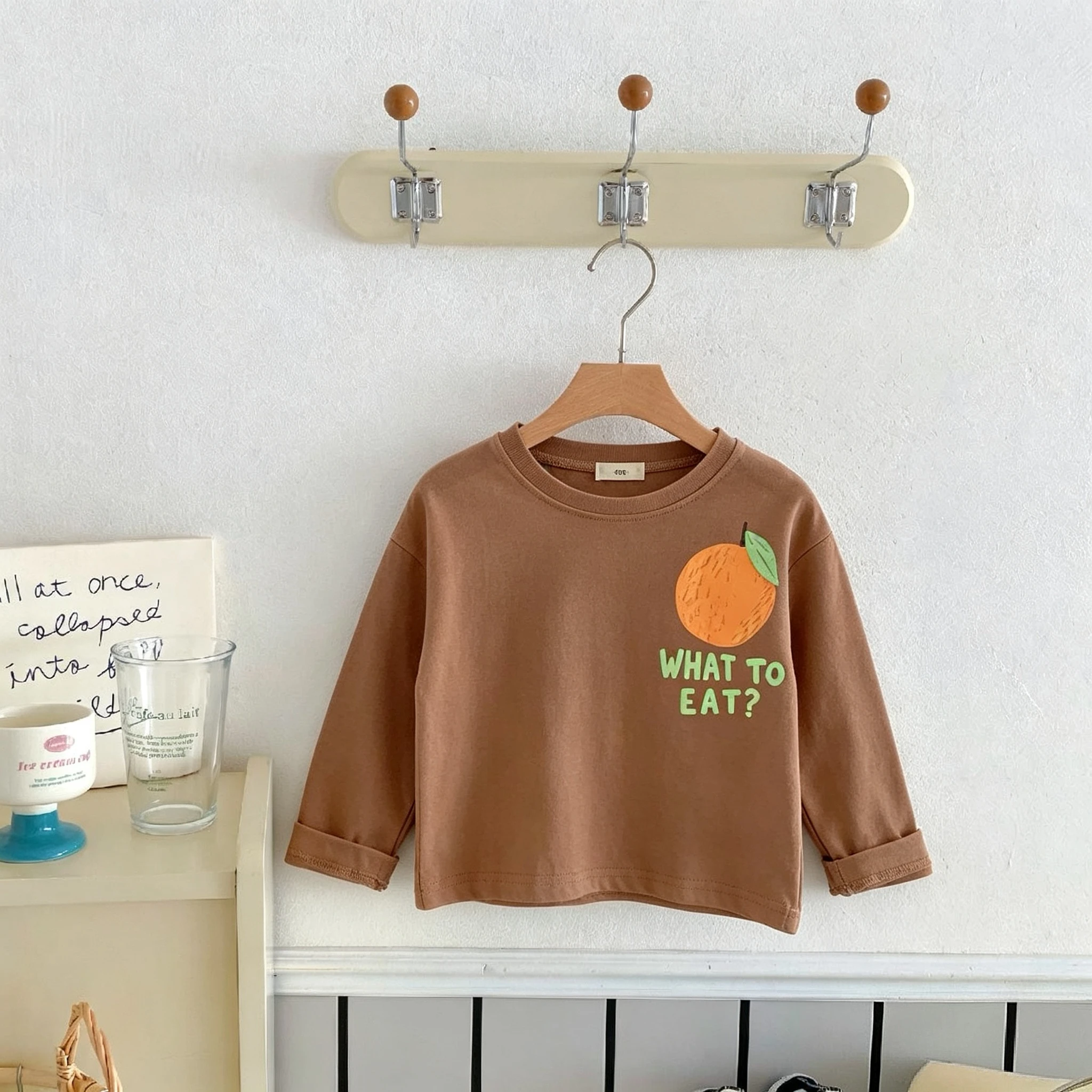 1-7 Year Old Children Clothes Long Sleeve T-shirt Printed Fashion Kids Casual Base Shirt Tops O-neck Pullover Blouse Girl Boy