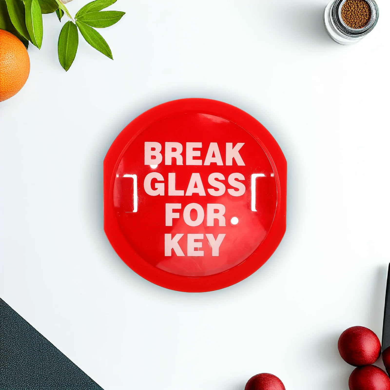 Fireproof Key Lock Box with Emergency Glass Break Feature Door Security Storage for Outside Use Key Box Lock Boxes for Keys