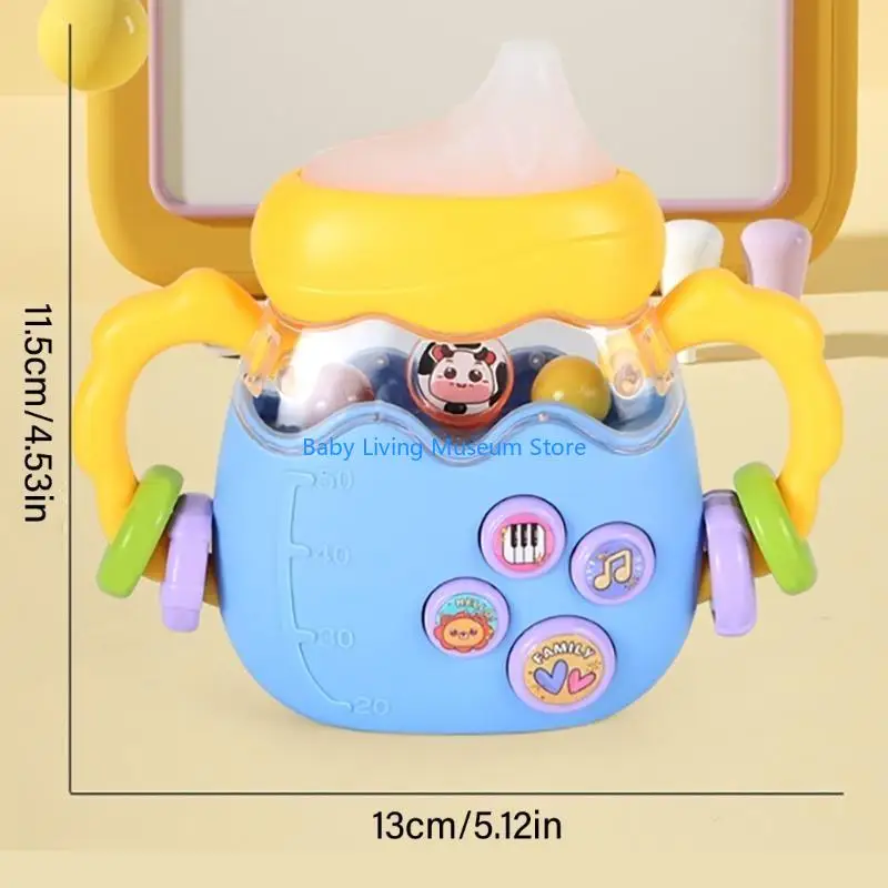 P31c giáo dục ratsle bé chai đồ chơi đồ chơi đồ chơi teether an toàn cho trẻ sơ sinh ánh sáng đồ chơi mọc răng