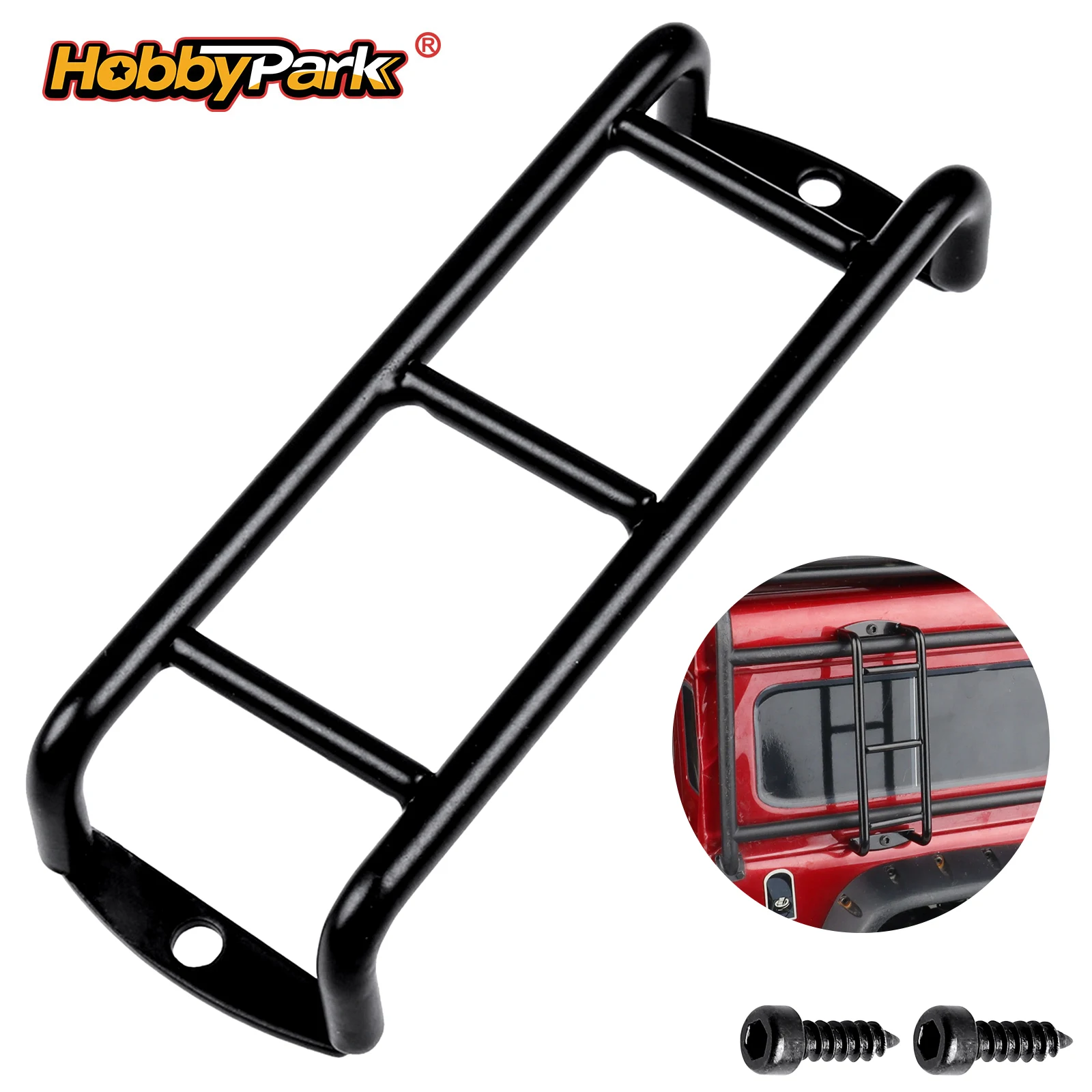 HobbyPark Mini-Leitertreppe, Metallzubehör für Traxxas TRX4 Bronco Defender SCX10 90046 90047 D90 1/10 RC Crawler