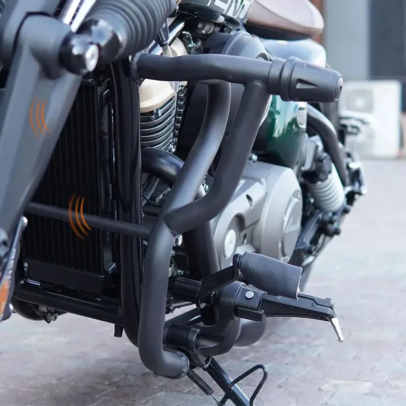 Motorcycle Bumpers Crash bar MOTOR Protection Protective device Heavy Duty Accessorie Fit For Benda Napoleon Bob 250 Napoleonbob