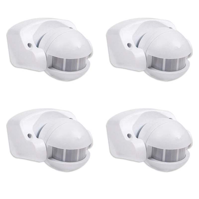 

4X PIR Infrared Motion Sensor AC110V-220V Motion Detector Adjustable Switch For Indoor And Outdoor Multiple Scenarios