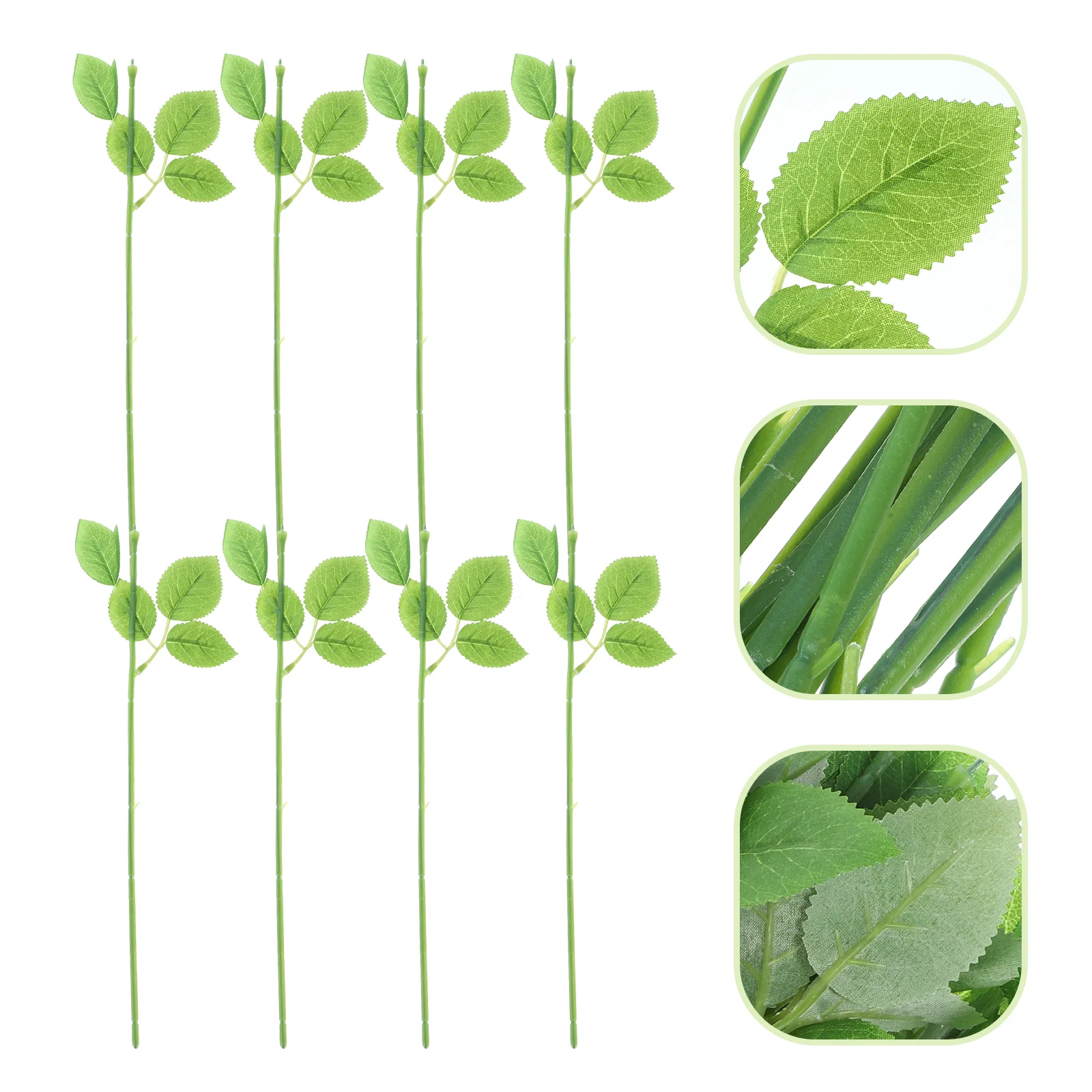 

30 Pcs Flower Branches Floral Wire with Leaves Stem Perlite for Plants Rose Garland Vases Eucalyptus Water Pipe