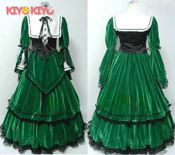 

KIYO-KIYO Custom Made Size Amine Rozen Maiden Suiseiseki Cosplay Costume Suiseiseki Dress Halloween Costume Female