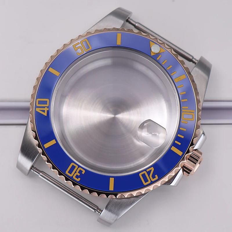 

40mm Watch Case 316L Stainless Steel Waterproof For Seiko NH34 NH35 NH36 NH38 Miyota 8215 ETA 2824 Movement 28.5mm Dial Deepsea