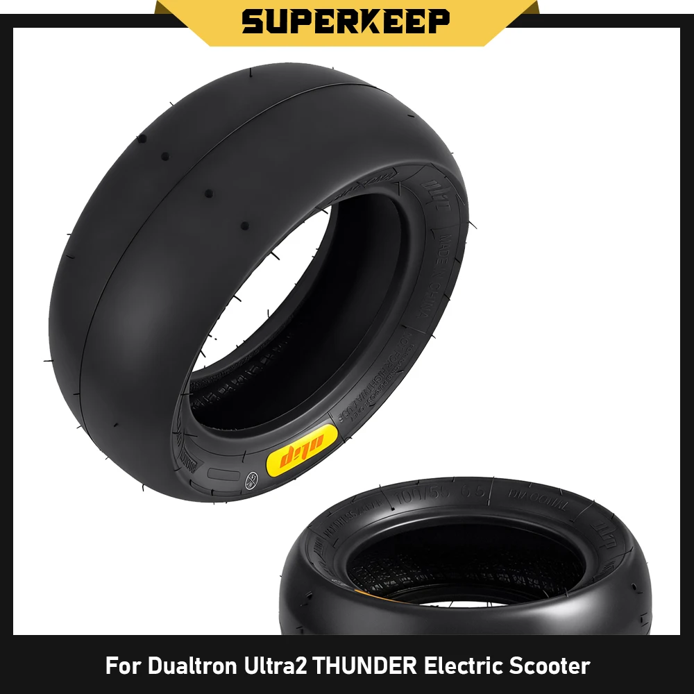 

100/55-6.5 Racing Slick Tubeless Tires For Dualtron Ultra2 THUNDER Electric Scooter Semi Hot Melt Construction Durable Parts