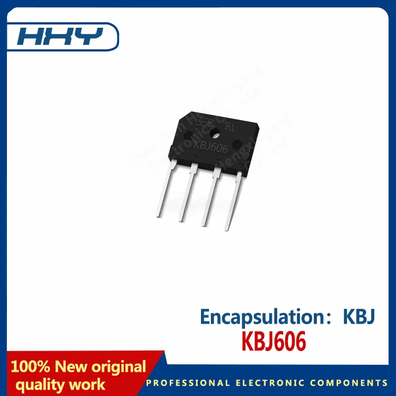 10PCS   KBJ606 rectifier KBJ package 6A600V rectifier bridge