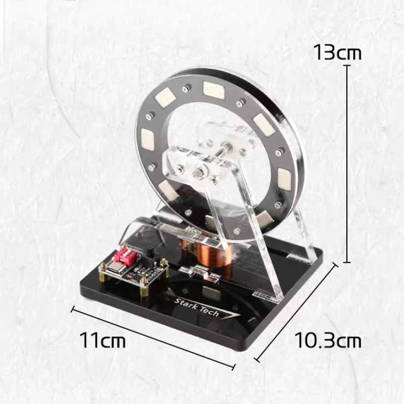 Modelo de Motor sin escobillas pequeño, Motor de rueda, baja potencia, tecnología de alta velocidad, adorno, modelo de experimento físico, juguete
