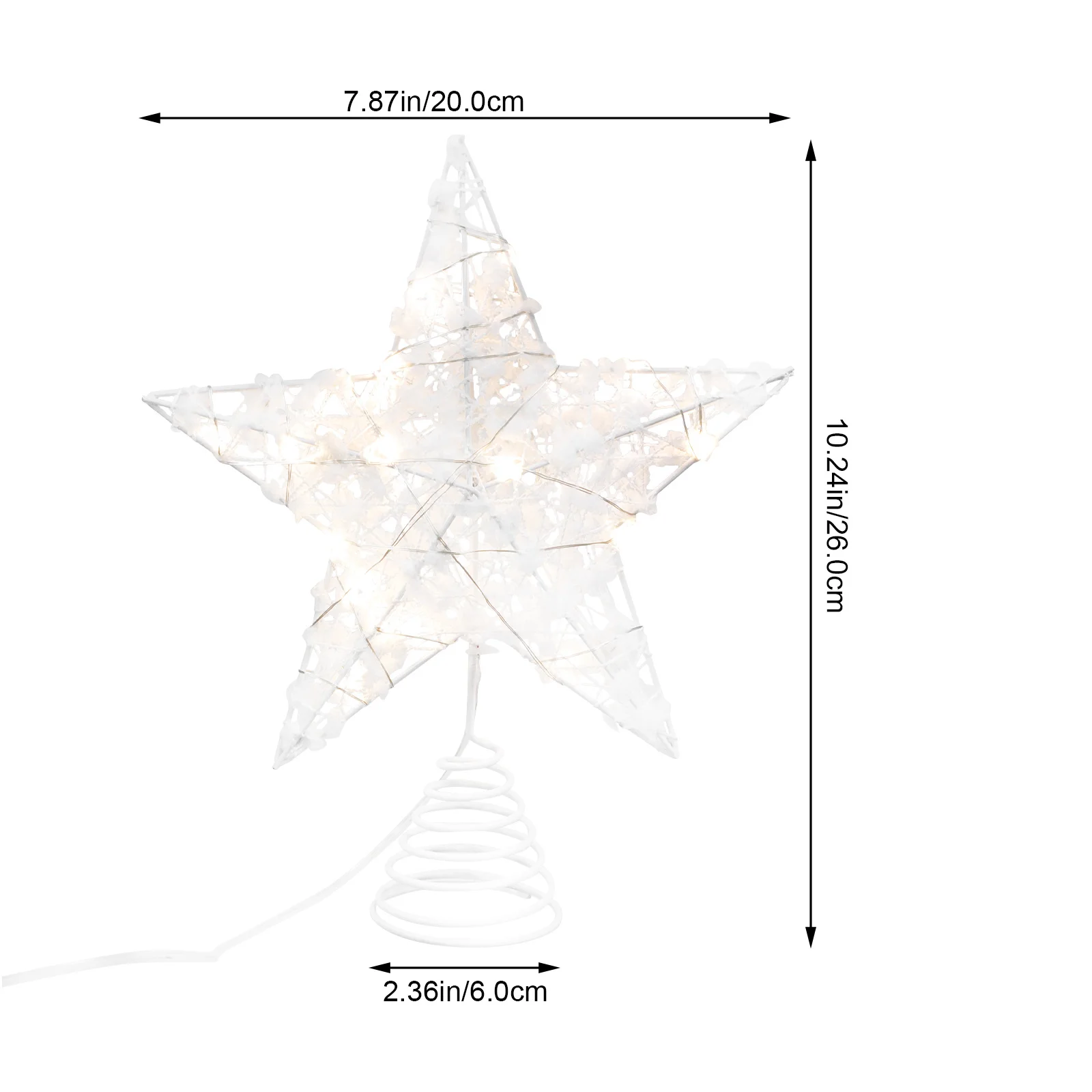 1 قطعة شجرة عيد الميلاد توبر ضوء الإبداعية شجرة عيد الميلاد توبر الحديد الحرفية مصباح حلية سهلة التركيب نوبل عيد الميلاد تزين #6