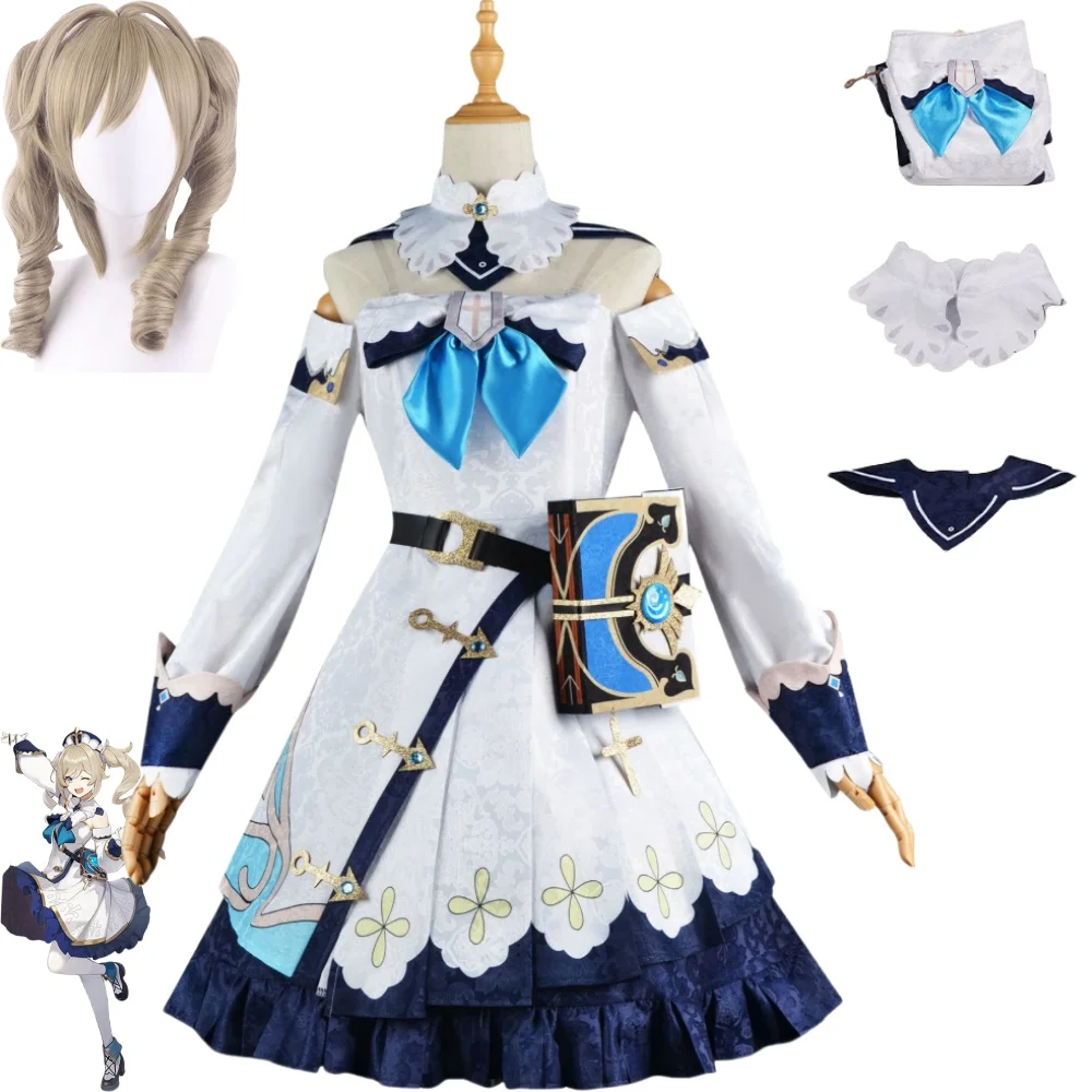 

Mondstadt Barbara Gunnhildr Cospaly Costumes Game Genshin Impact Cosplay Sets Dress Halloween Carnival Party Comic Con Roleplay