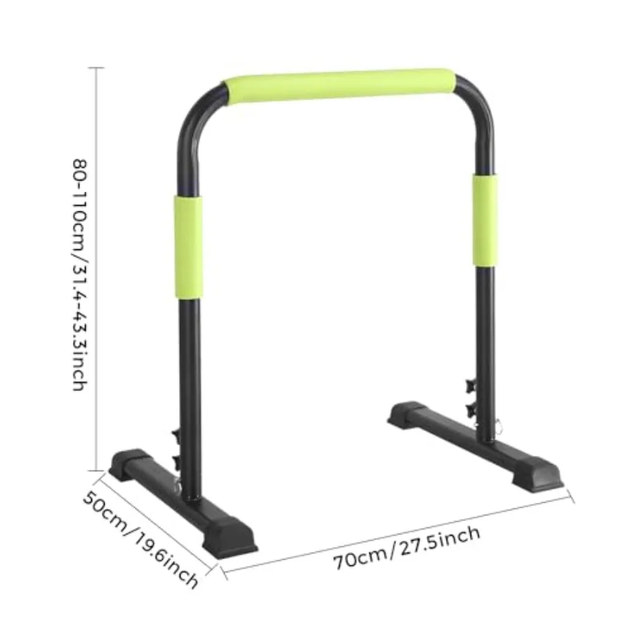 Walking Pad Handle Bar Only 31.4-43.4 Adjustable Height Universal Safety Handrail for 24.4 Wide Treadmills Stable Steel Support