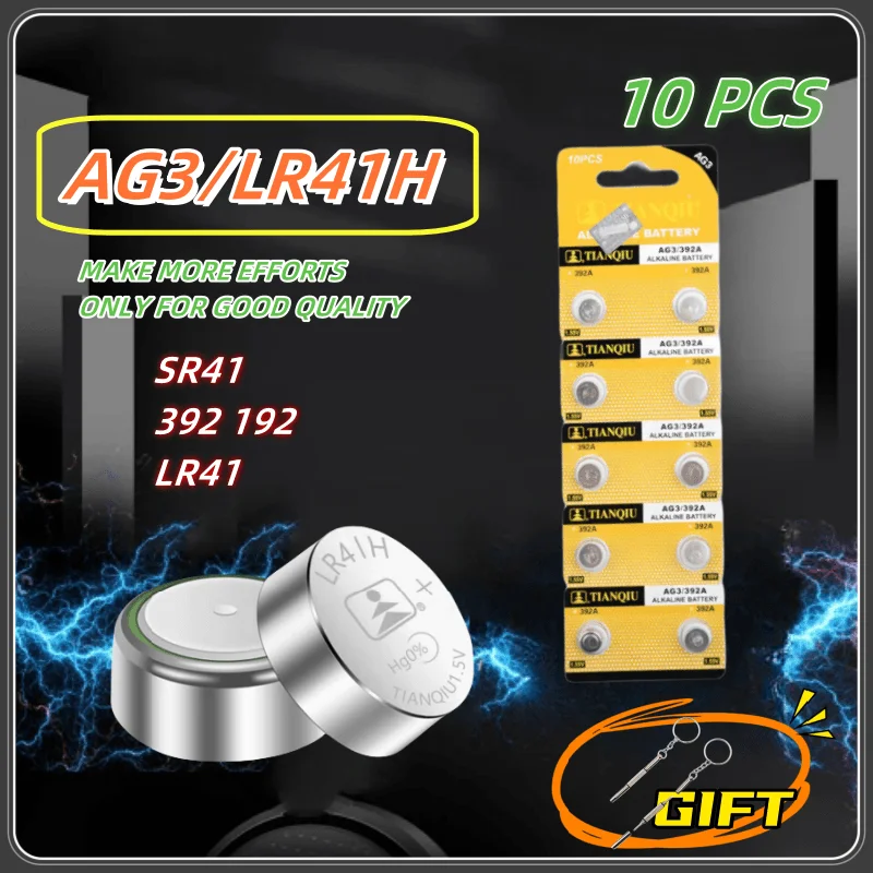 5~50PCS Button Batteries TQ AG3 192 LR41 SR41 392 392A 384 L736 1.5V Alkaline Coin Cell For Toy Calculator Scale Clock Watch