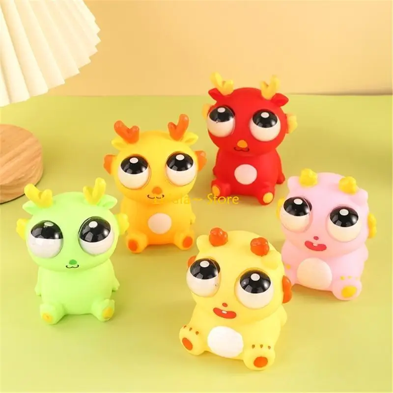 Y4QA – jouet Dragon dessin animé EyePop à presser, jouet pour décompresser, cadeau pour enfant autiste