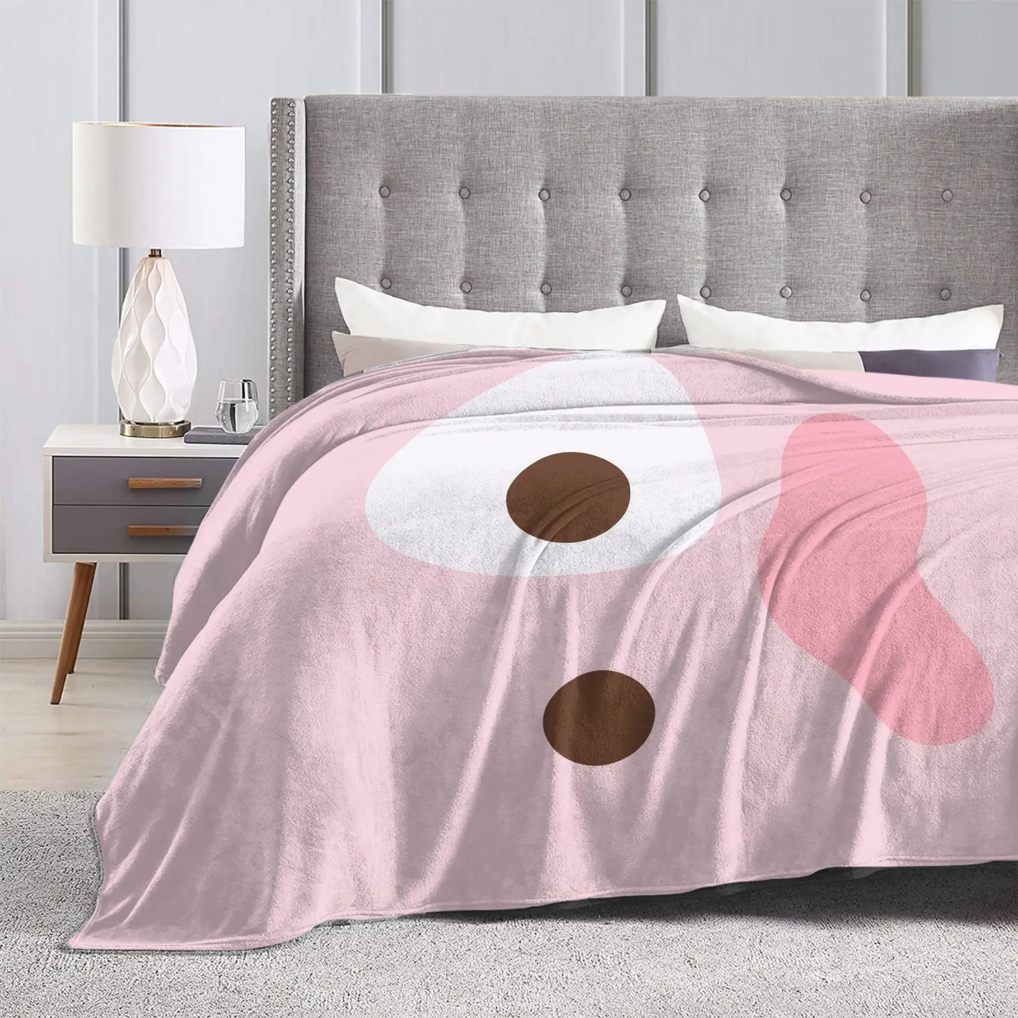 Pink Poyoyois Kawaii Cortisballs Kpop Wool Blanket COER Fans Awesome Throw Blanket for Home Hotel Sofa  200x150cm Bedspreads
