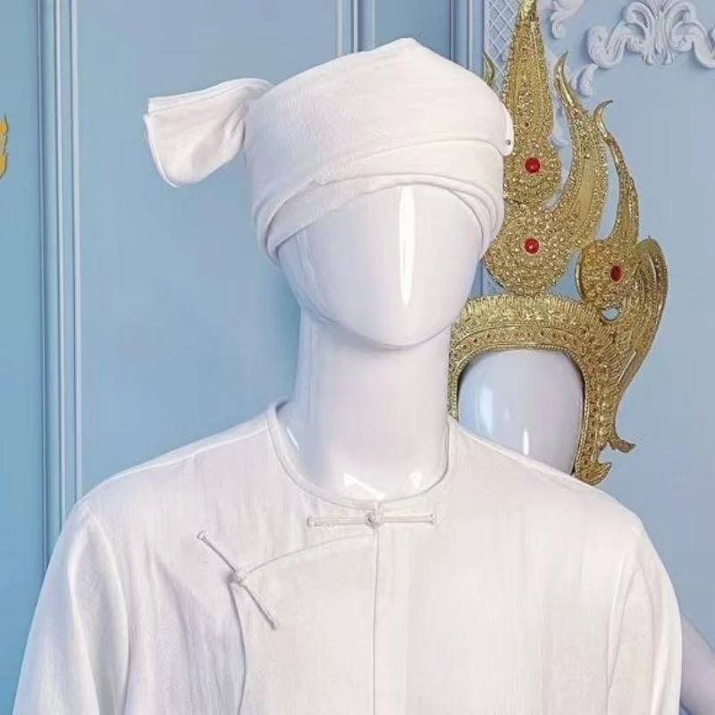 Muslim Scarf Headband For Men Headscarf  Abaya Islamic Hijab Festool Saudi Arab Jewish Turban Galatasaray Accessories 05533