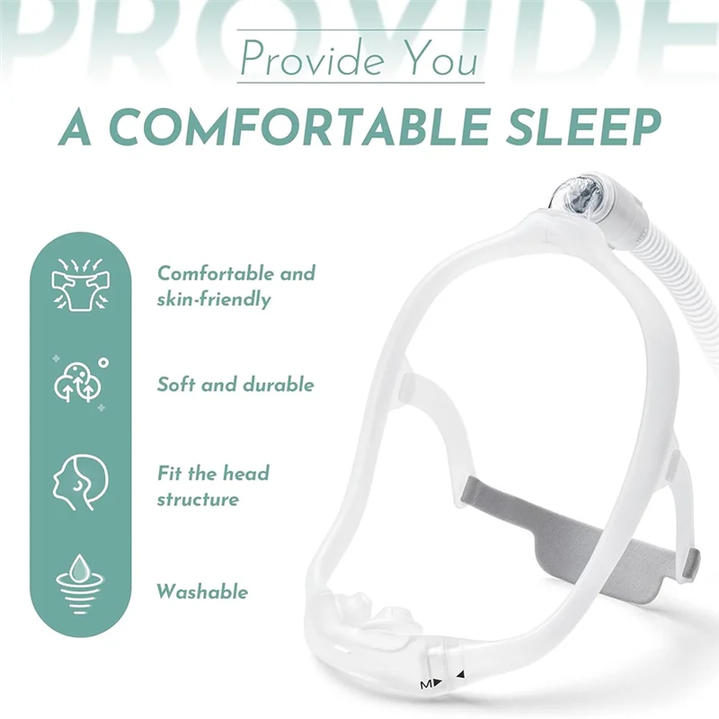 Copricapo di ricambio per Dreamwear Maschera nasale e cuscino in silicone/gel Fascia per la testa morbida regolabile
