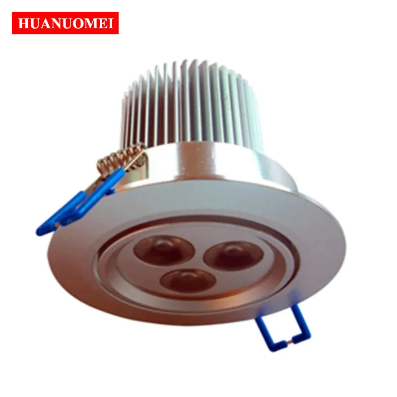 12V 3*3W RGB LED Downlight Spotlights Ceiling Lamp DC12V 4 wire PWM Driver Inside Home Room 9W Spot Down Panel Lights Decoration
