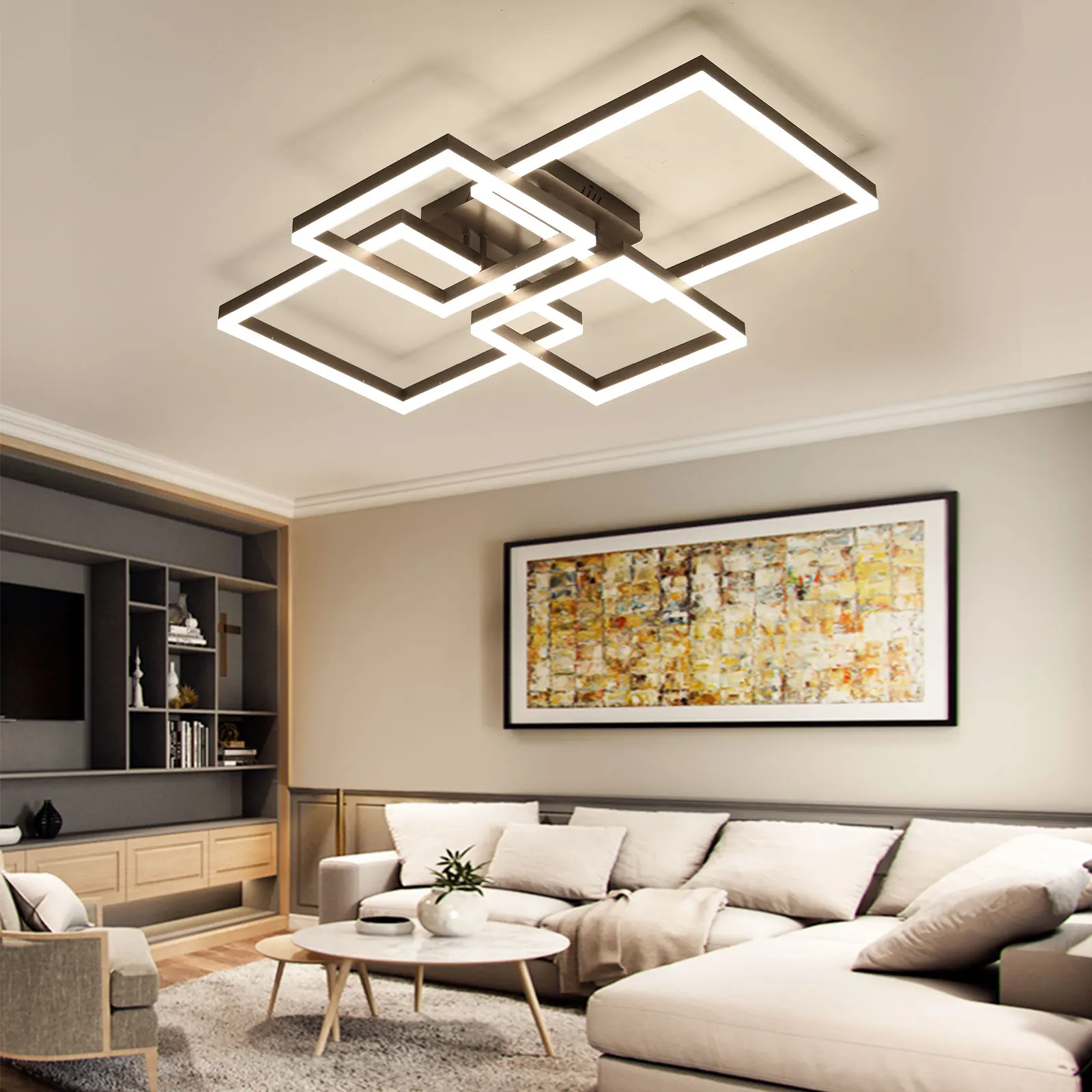 Modern Square Ceiling Lamp Living Room Lamp Children's Room Lamp Dining Room Bedroom Hall Lamp