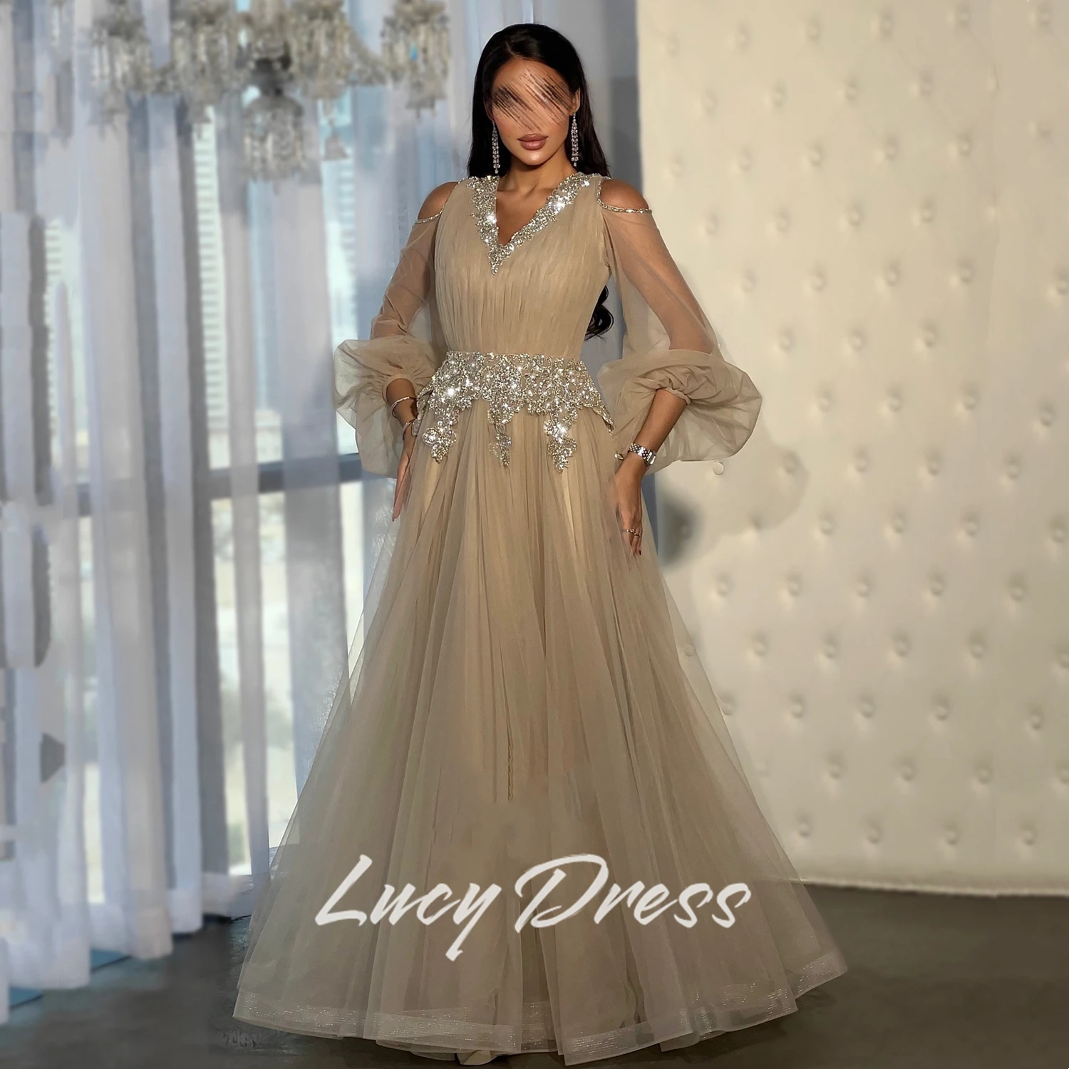 

Lucy Customized Party Dress Sharon Happy Evening Dresses Prom Dress Wedding Party Dress Elegant Womens Dress فساتين حفلة موسيقية