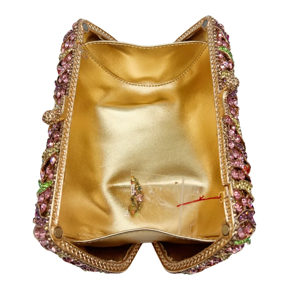 Clutch Party Evening Bag Hollow Chrysanthemum Diamond Dinner Flower Banquet Women's Bag Ladies Hand Bags Bolso Diseñador De Lujo