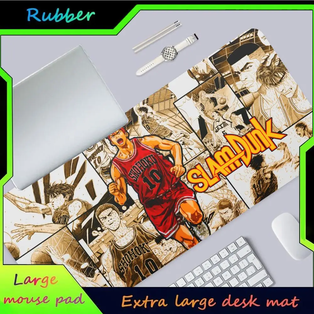 

Коврик для мыши Slam Dunk MINISO, большие игровые коврики для мыши, размер XL Lock Edge для игры, подарок дочке, мальчик, брат, друг, мир