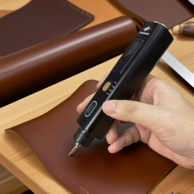 

40kHz Electric Ultrasonic Cutting Tool for Leather Precise Handicrafts and DIY Art Vibrating Ultrasonic Cutter Knife