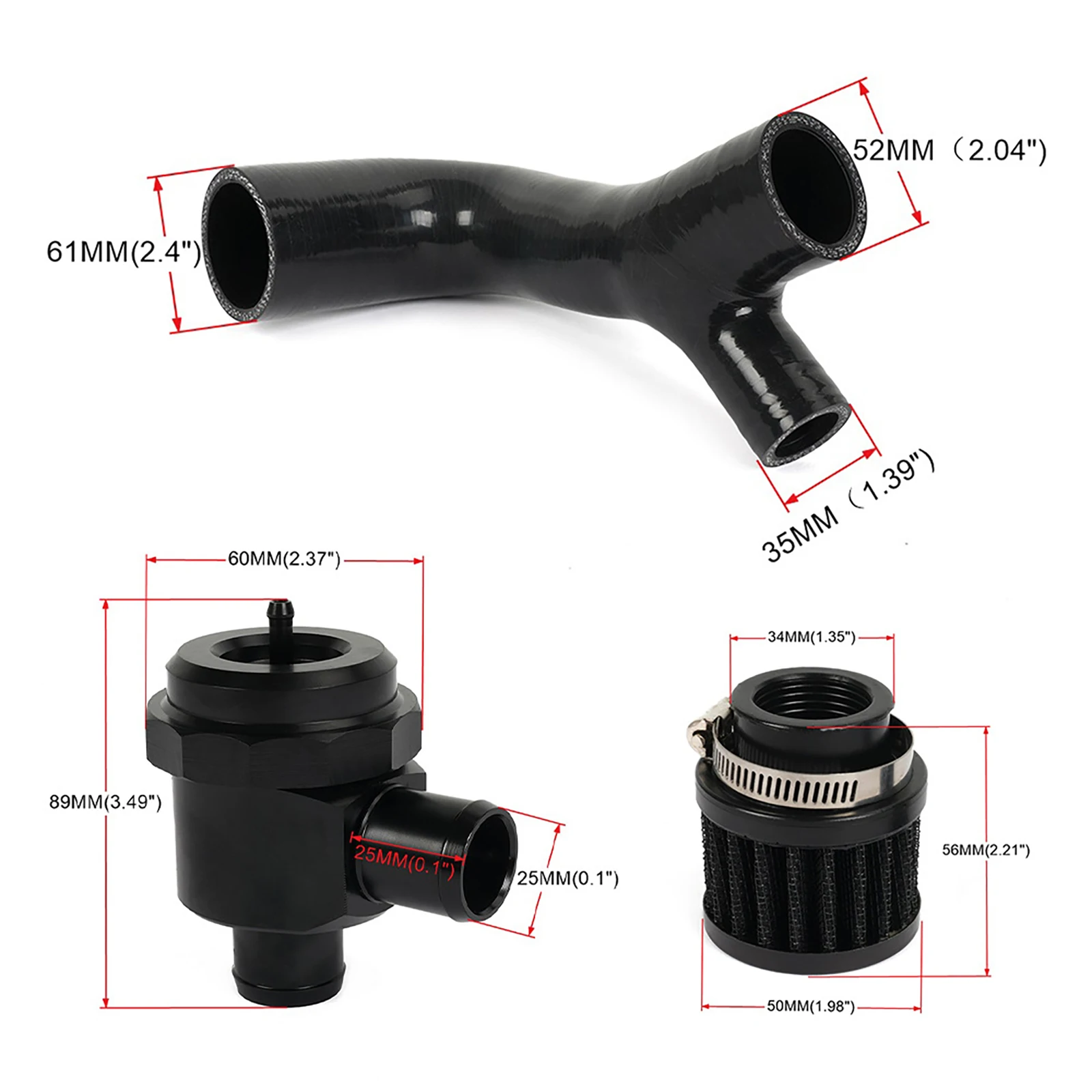 Imagem -04 - Carro Turbo Blow Off Valve Kit Válvula de Alívio de Pressão Acessório Modificação para Can-am Maverick x3 r & rr Turbo Max Xrs Xmr Xrc Xds