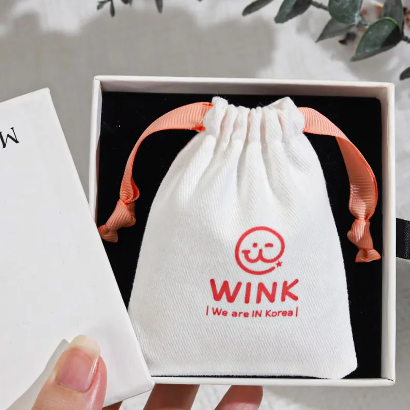 Twill Canvas Bags Jewelry Pouch Makeup Cotton Storage Dust Sack Watch Perfume Storage Bag