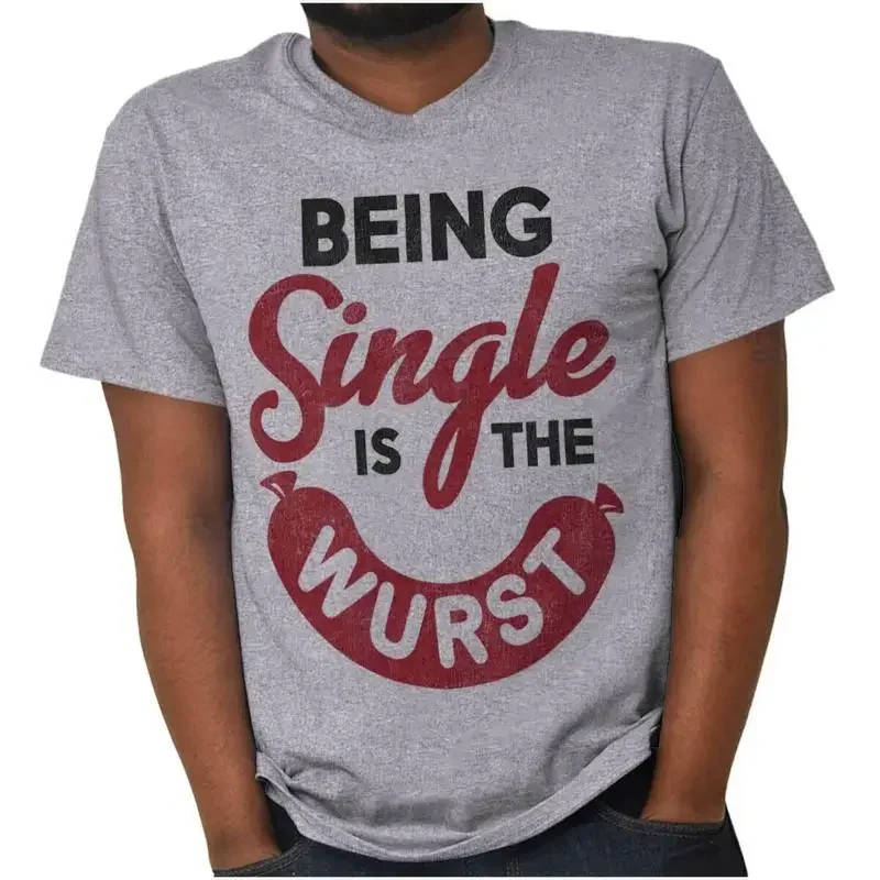 Funny Gift Single Person Anti Valentines Day Womens or Mens Crewneck T Shirt Tee