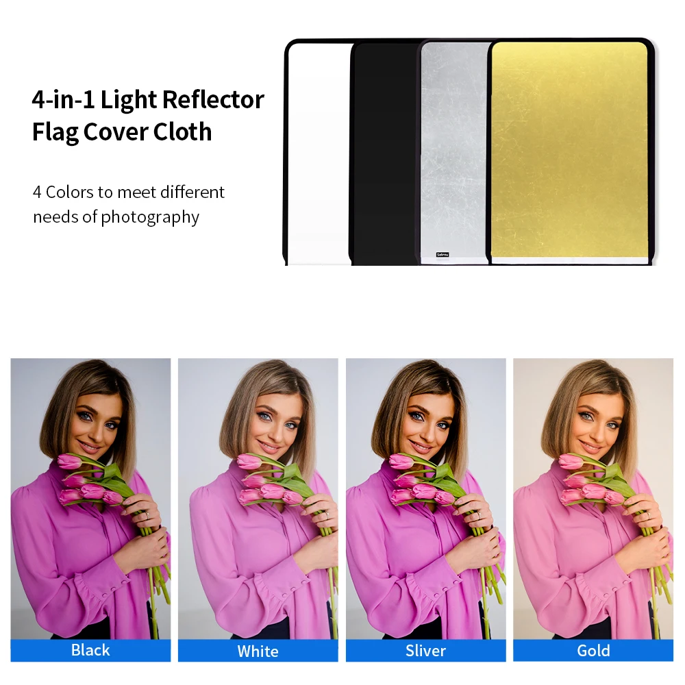 4 colors Panel Cltoh Video Studio Stainless Flag Panel Cltoh Reflector Diffuser Fotografia Acessorios Camera Photo Studio