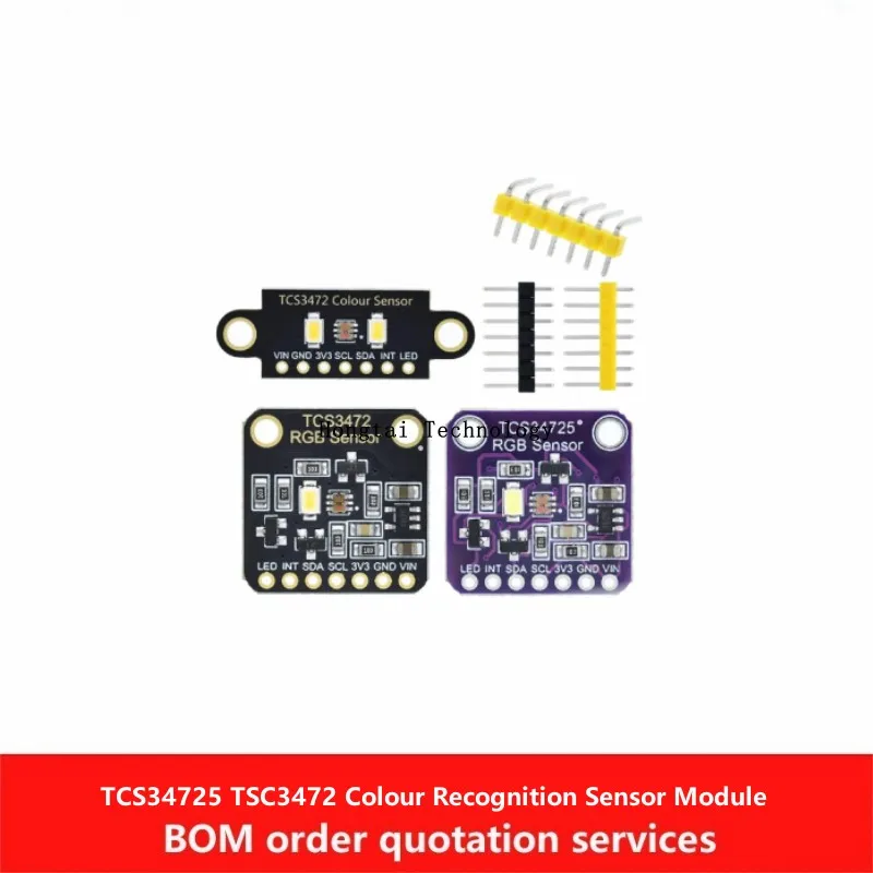 Boyi Technology TCS34725 TSC3742 Colour Recognition Sensor Bright Light Sensing Module RGB IIC Support Arduion STM32