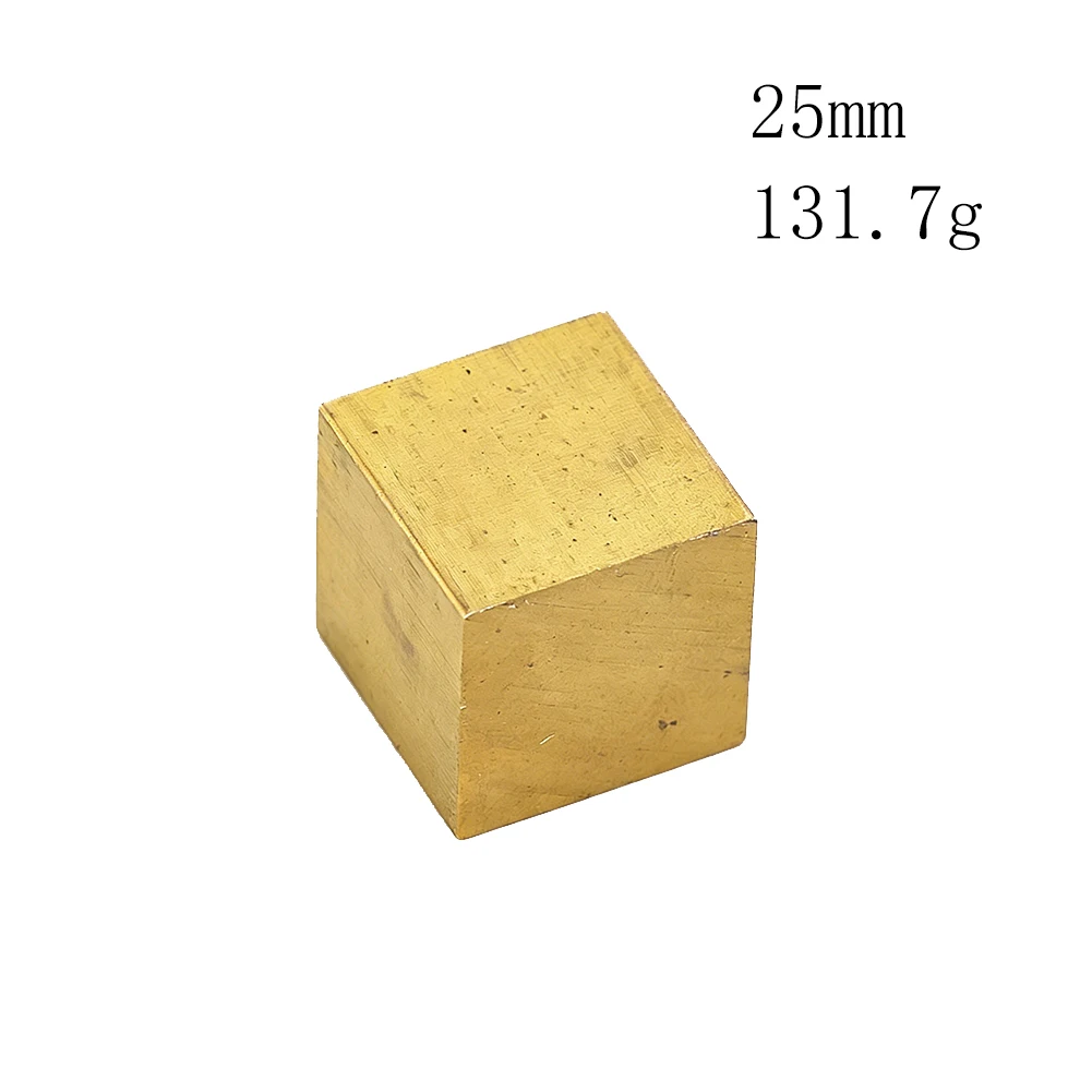 Premium Minimalistischer Massiver Messing-Würfel Briefbeschwerer in Verschiedenen Größen 20/25/30mm Schreibtisch-Deko-Ornament für Büro Studium Fotografie-Requisite Geschenk – Detail 6