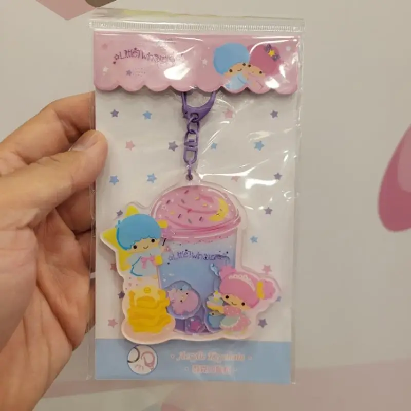 Oryginalne Sanrio Kitty melodia Cinnamoroll Kuromi małe bliźniacze gwiazdki brelok do torby ozdobny brelok 5 modeli figurki Anime zabawki