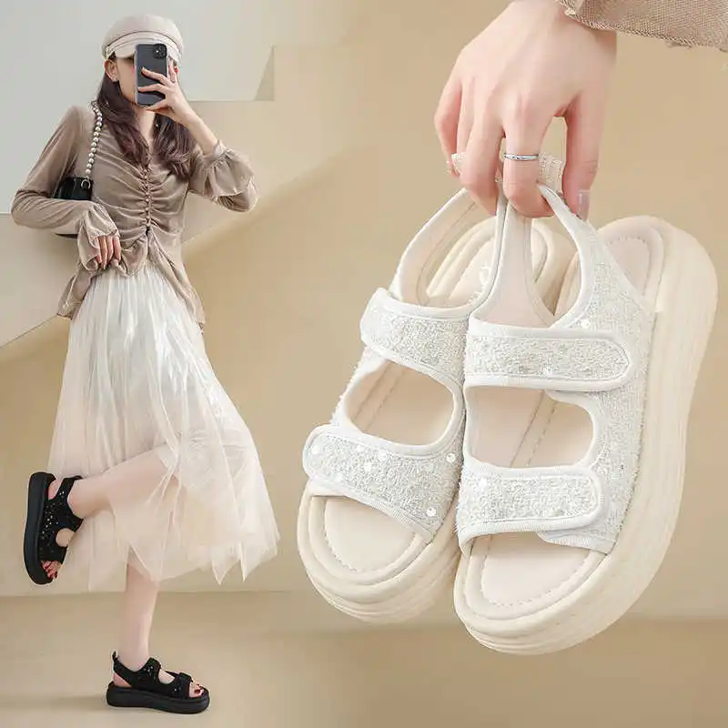 

Легкие женские кроссовки-сандалии с открытой пяткой для дома и спорта, высококачественные кеды для баскетбола