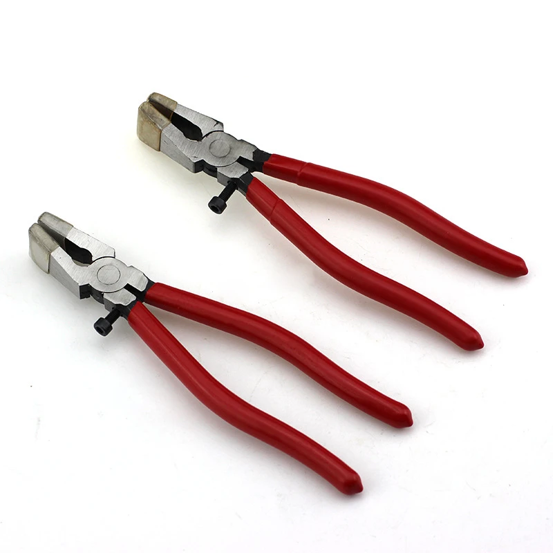 8Inch Glass Running Pliers Glass Cutter Glass Cutting Tool Heavy Duty Key Fob for Stained Glass Work Tiles Mosaic Art Fusing